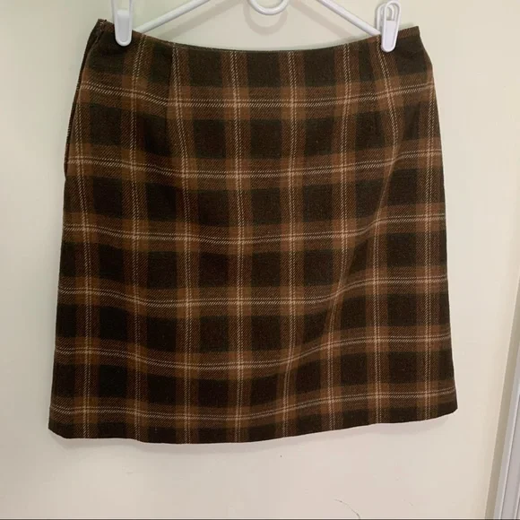 Jessica Sports Vintage Wool Blend  Plaid Mini skirt Size large - Picture 13 of 13